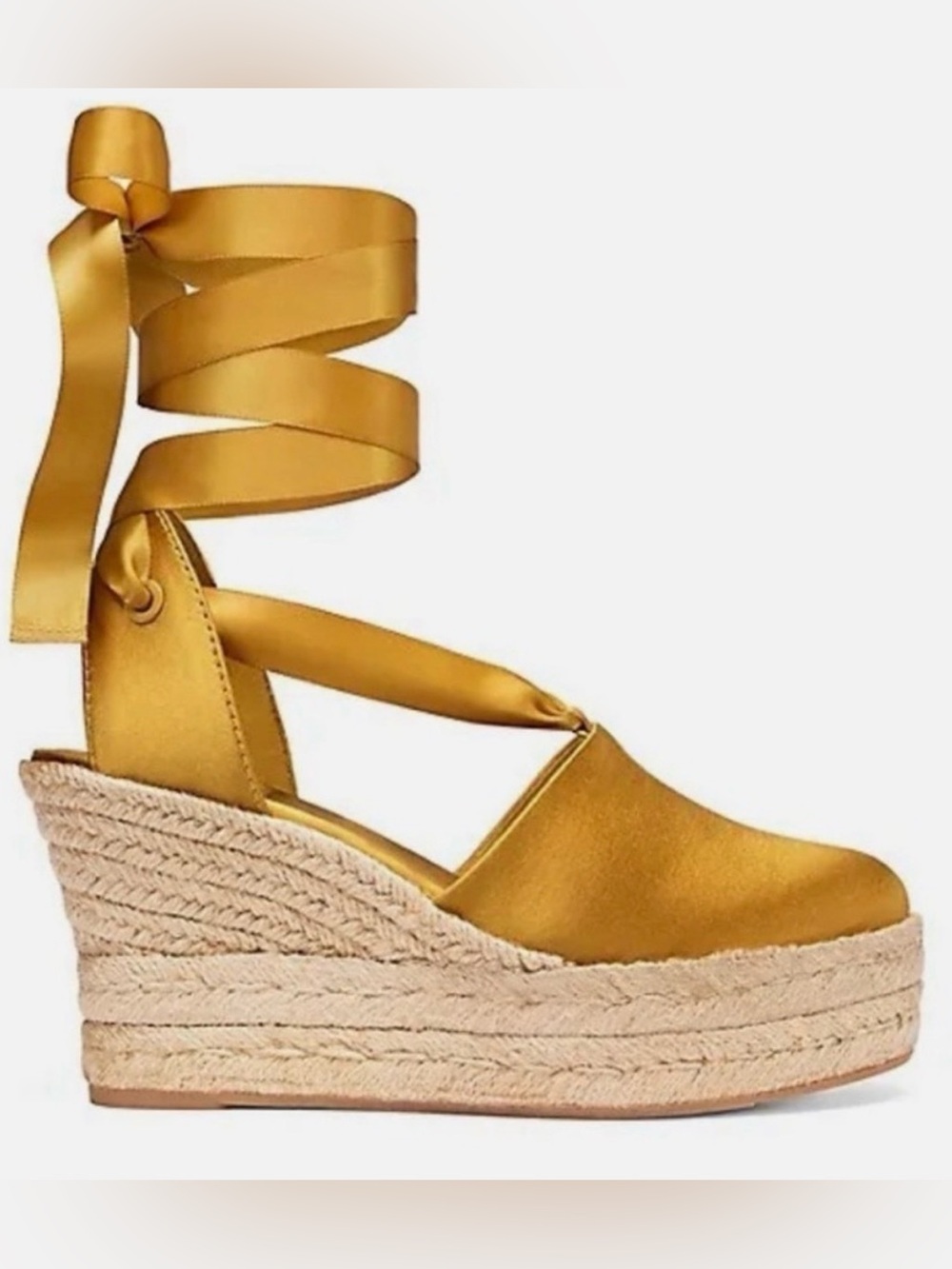 Tory Burch | Espadrilles | Elisa| Golden Yellow | Satin | 6.5